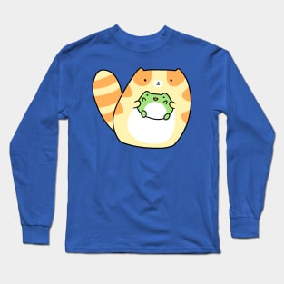 Tabby Holding Frog Long Sleeve T-Shirt